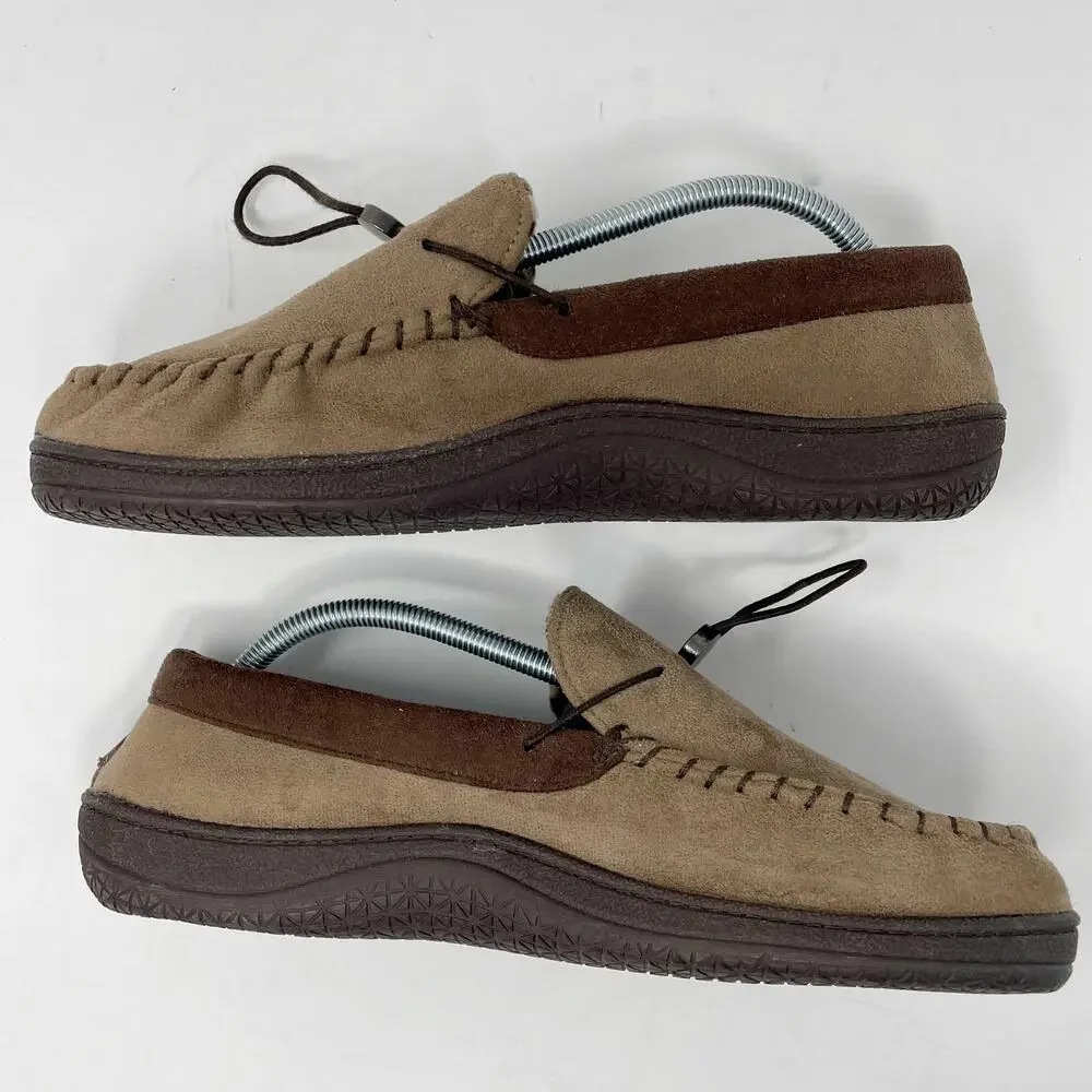 32 Degree Heat Faux Suede Moccasins Slippers Thinsulate 8.5-9.5 Mens